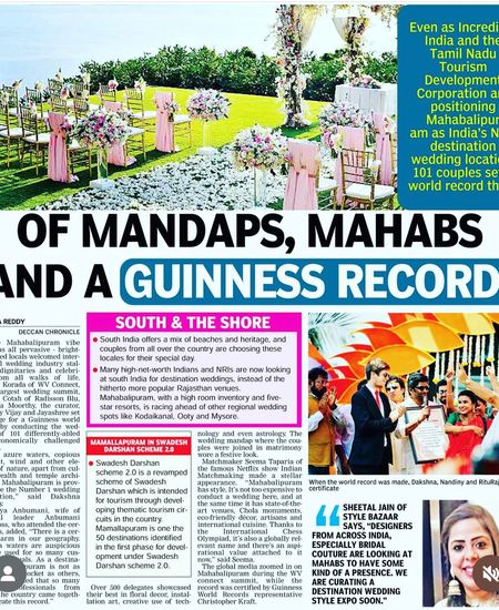 "Making History: #101Weddings Breaks Guinness World Record for Most Destination Weddings at One Place"